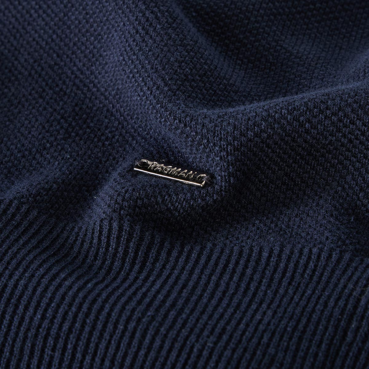 RAGMAN Strick-Poloshirt marine