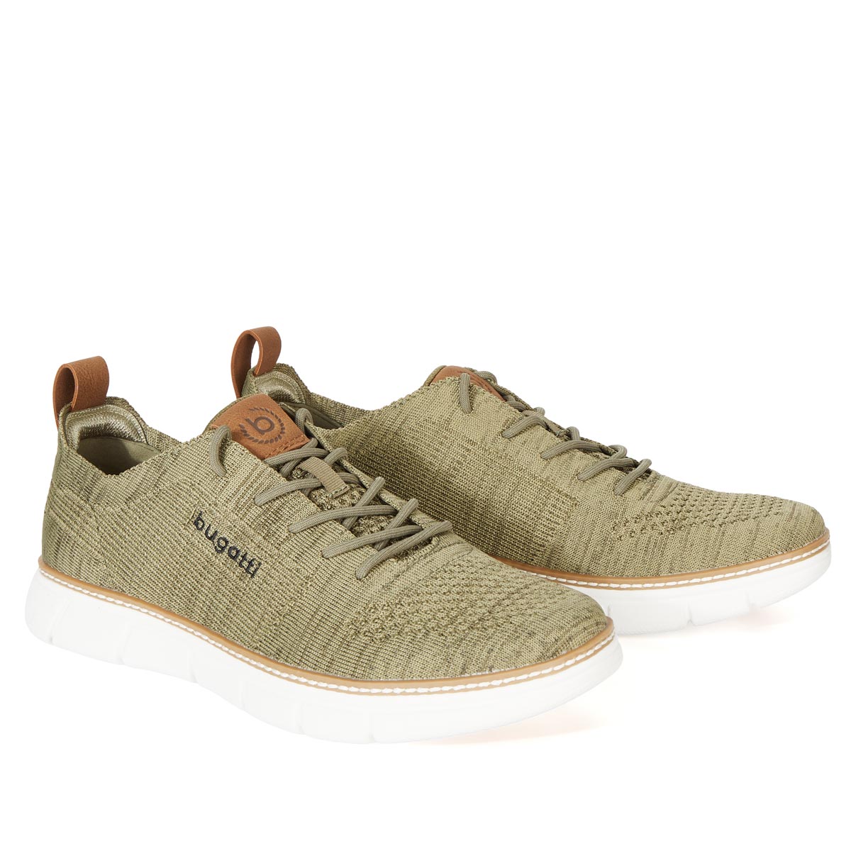 bugatti Leichter Sneaker mit Wechselfußbett, atmungsaktiv grün