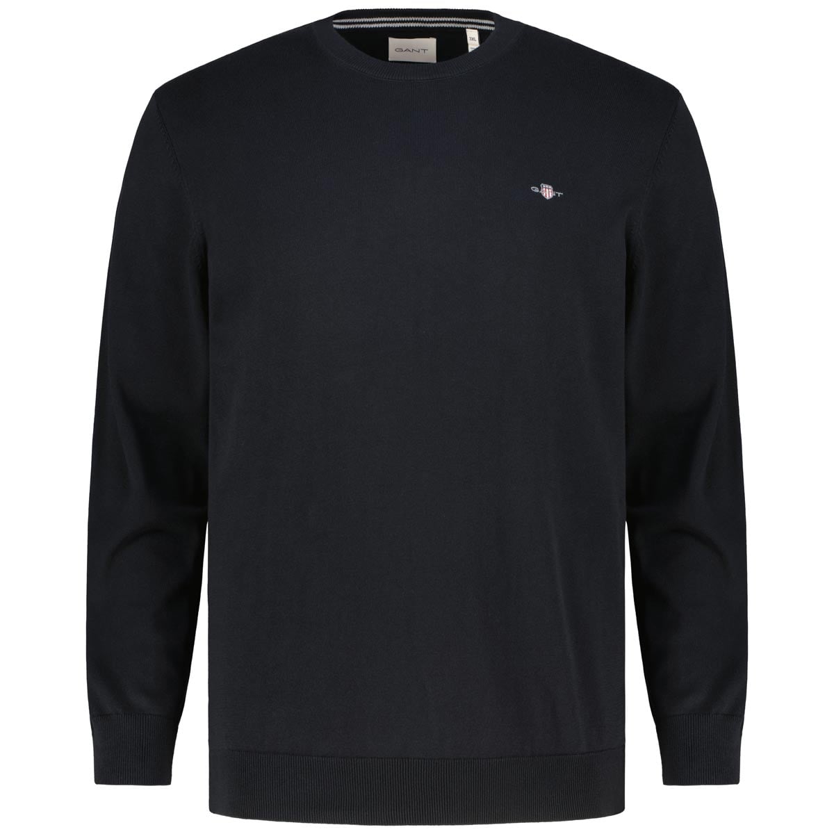 Gant Feinstrickpullover aus Baumwolle Farbe schwarz Größe: 4XL günstig online kaufen