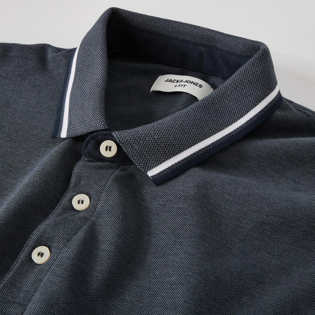 Jack&Jones Poloshirt aus Biobaumwolle grau