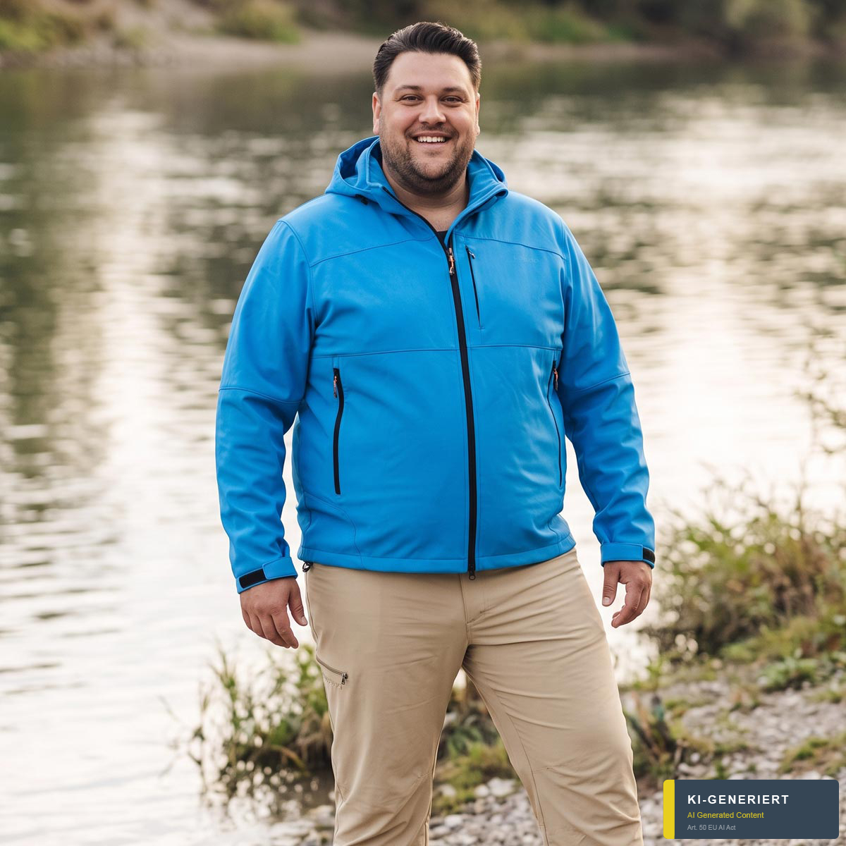 Blue Wave Softshelljacke "Mads", wasser- und winddicht azur