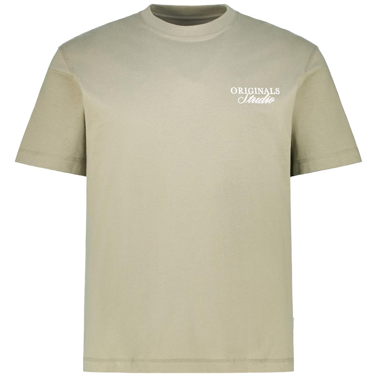 Jack&Jones T-Shirt mit Print auf Vorder- und Rückseite oliv
