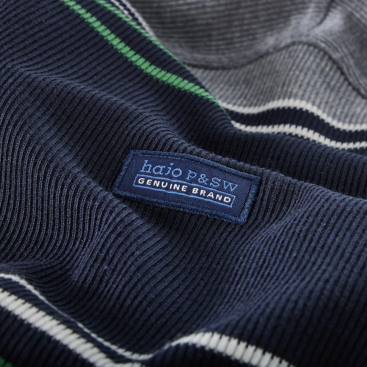 Hajo Sweatshirt mit Streifen marine