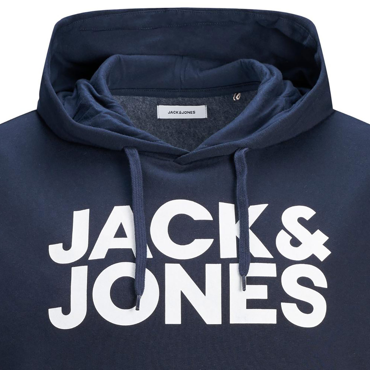 Jack&Jones Hoodie mit Label-Print blau