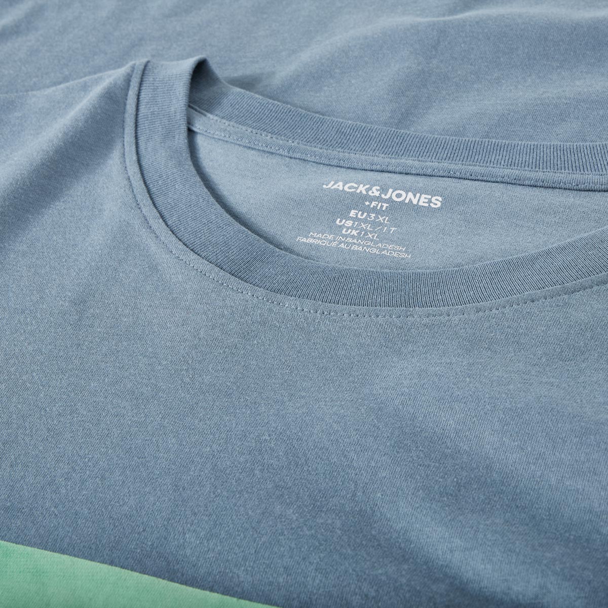 Jack&Jones T-Shirt mit Motiv-Print jeansblau