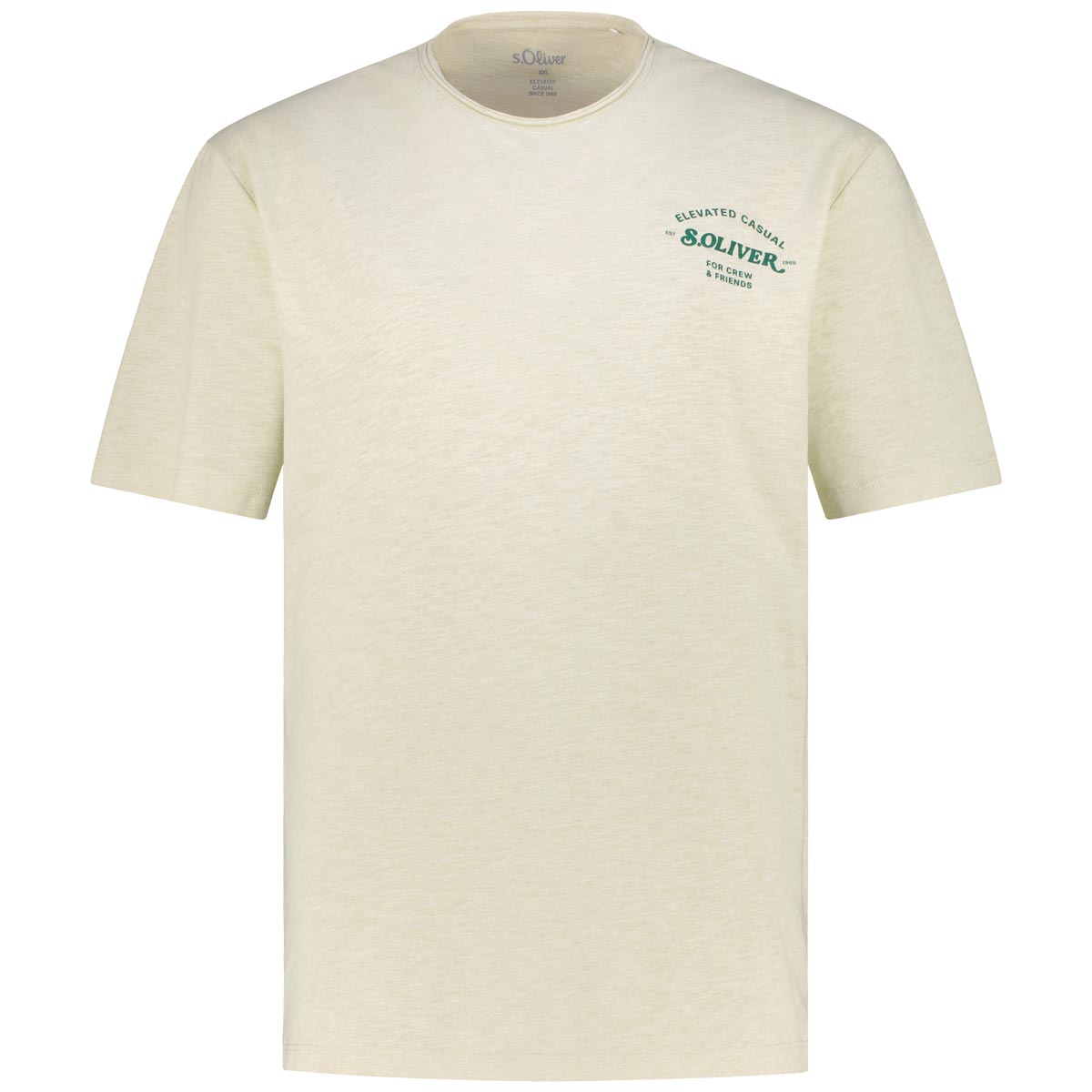 T-Shirt mit Label-Print