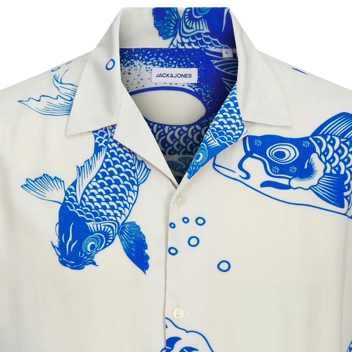 Jack&Jones Freizeithemd aus Viskose blau