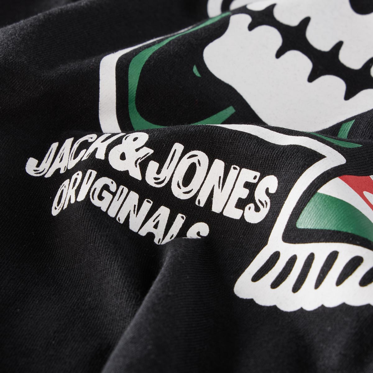 Jack&Jones T-Shirt mit Motiv-Print schwarz
