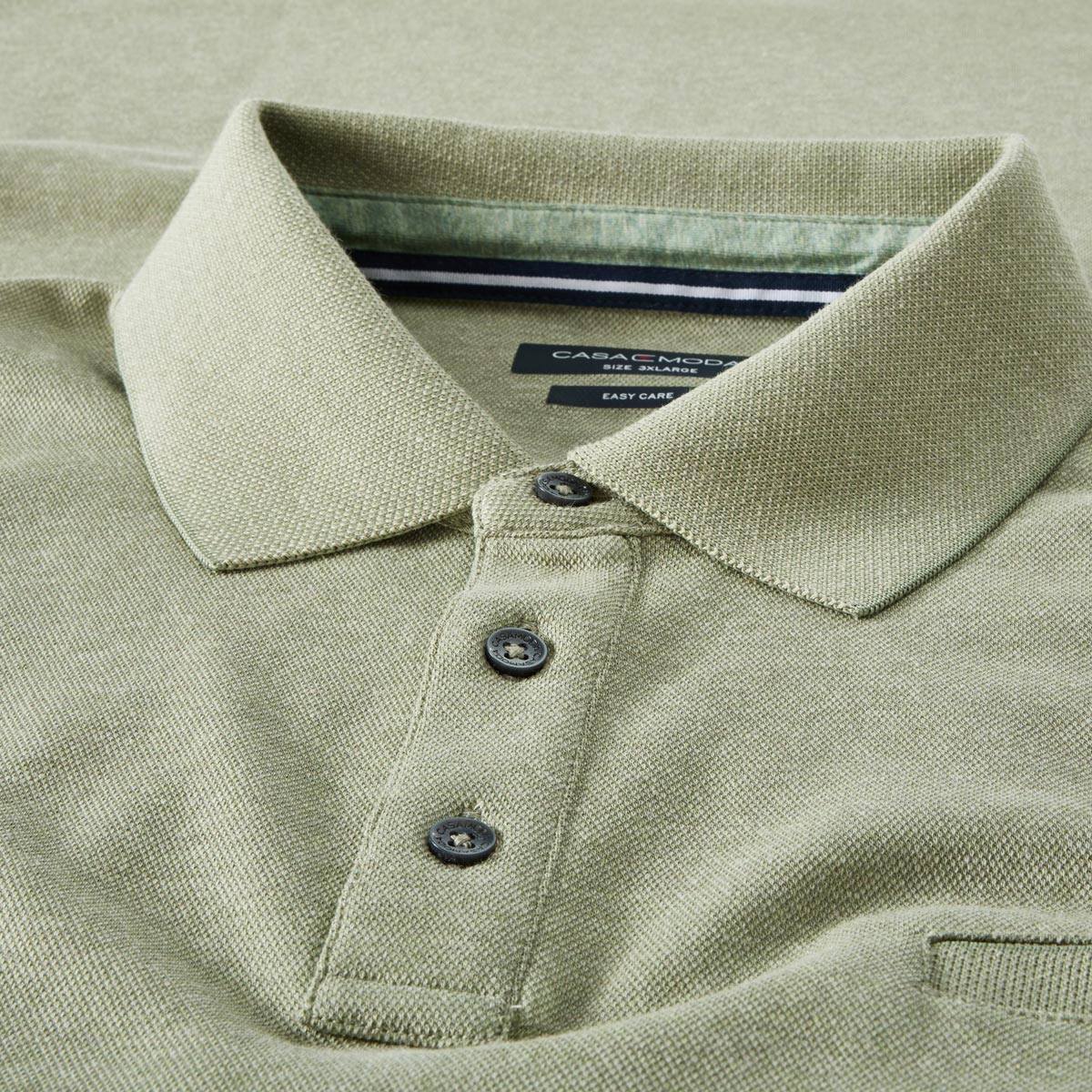 CASA MODA Pflegeleichtes Stretch-Poloshirt türkis