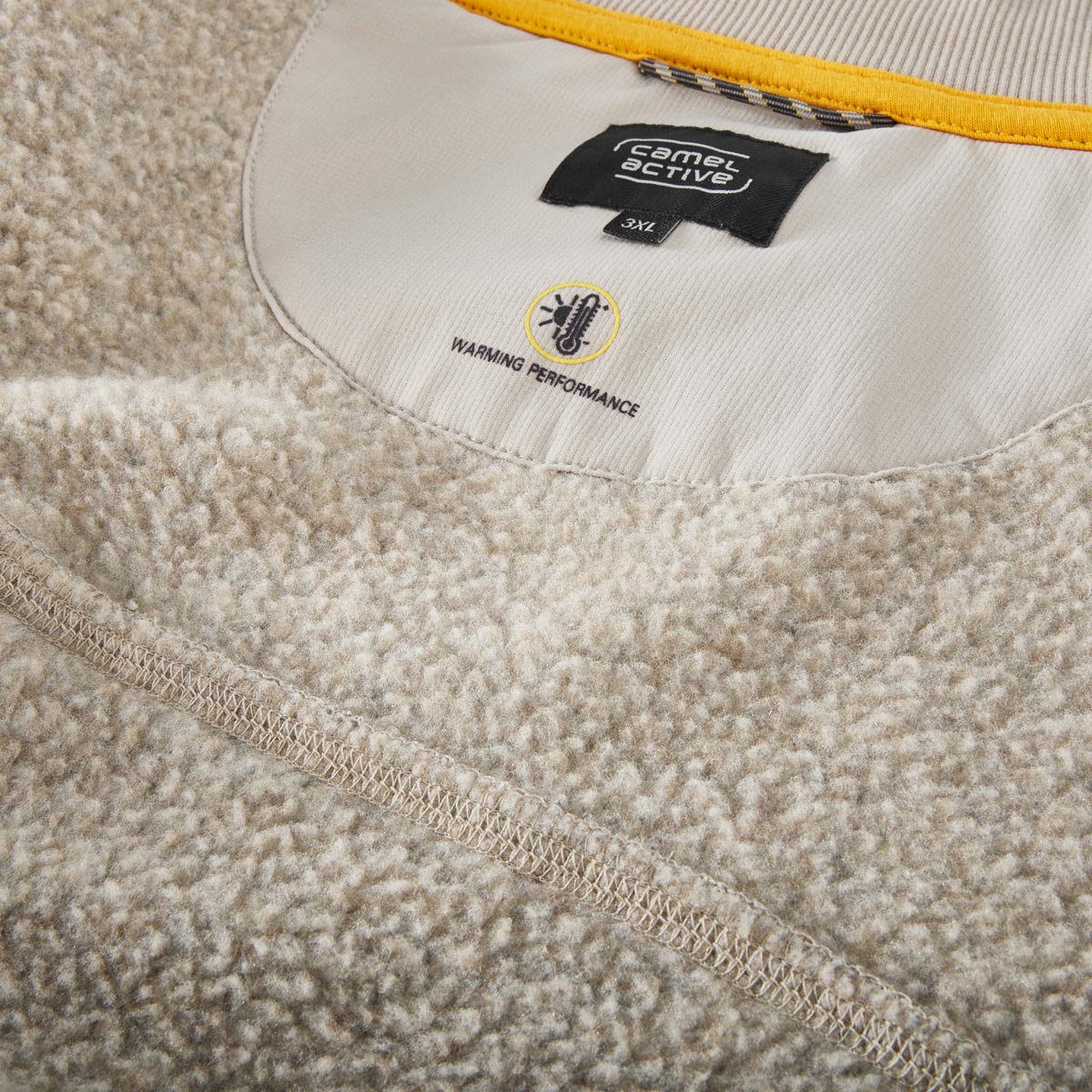 camel active Strickjacke mit Elasthan beige