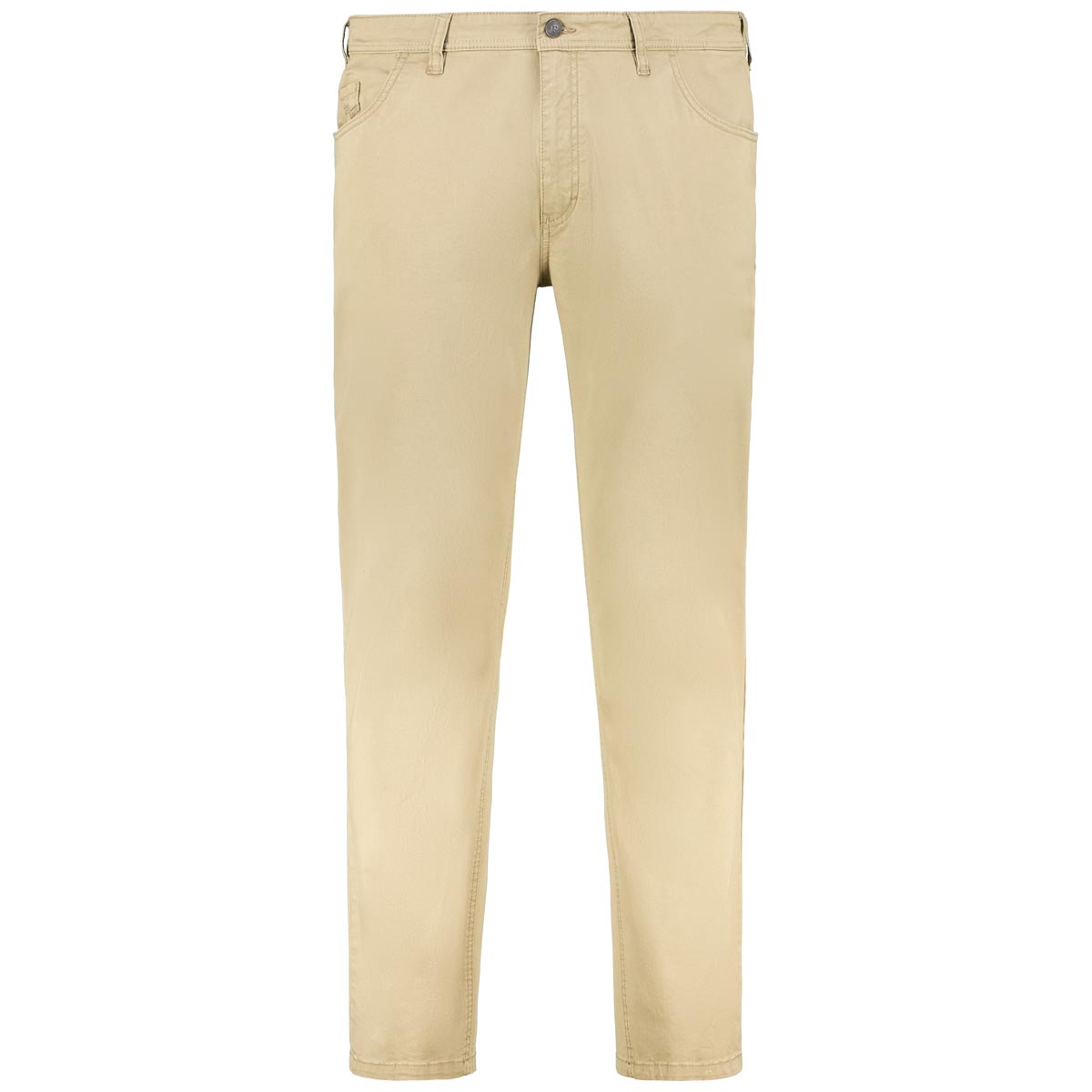 Pfundskerl Baumwollhose mit Stretch, Tapered Fit Farbe beige Größe: 48/32 günstig online kaufen