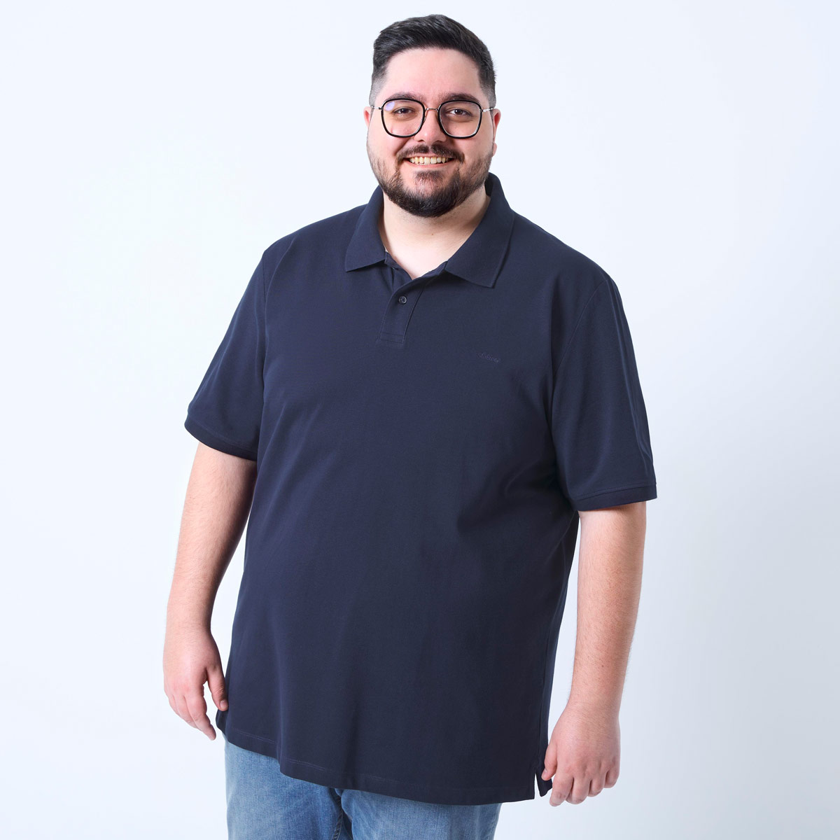 s.Oliver Poloshirt aus Baumwolle blau