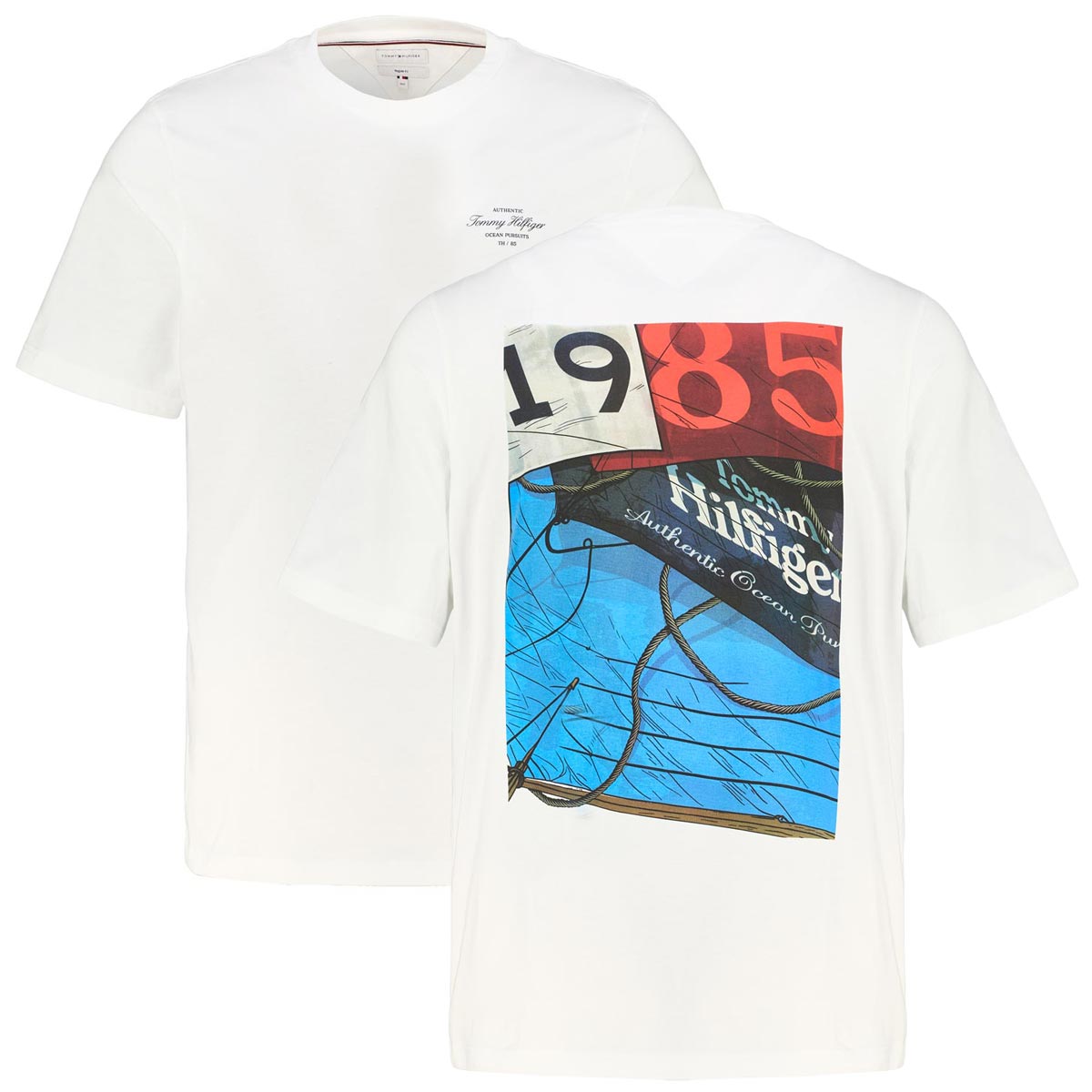 T-Shirt mit Print auf Vorder- und Rückseite