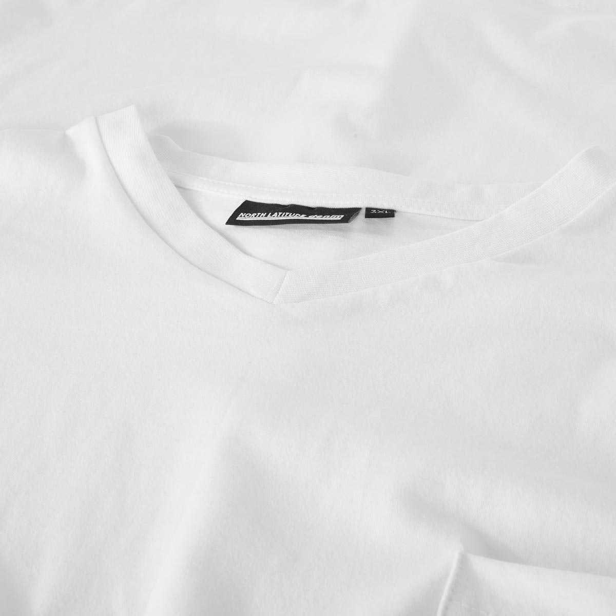 North T-Shirt aus Baumwolle Farbe weiß Größe: 5XL günstig online kaufen