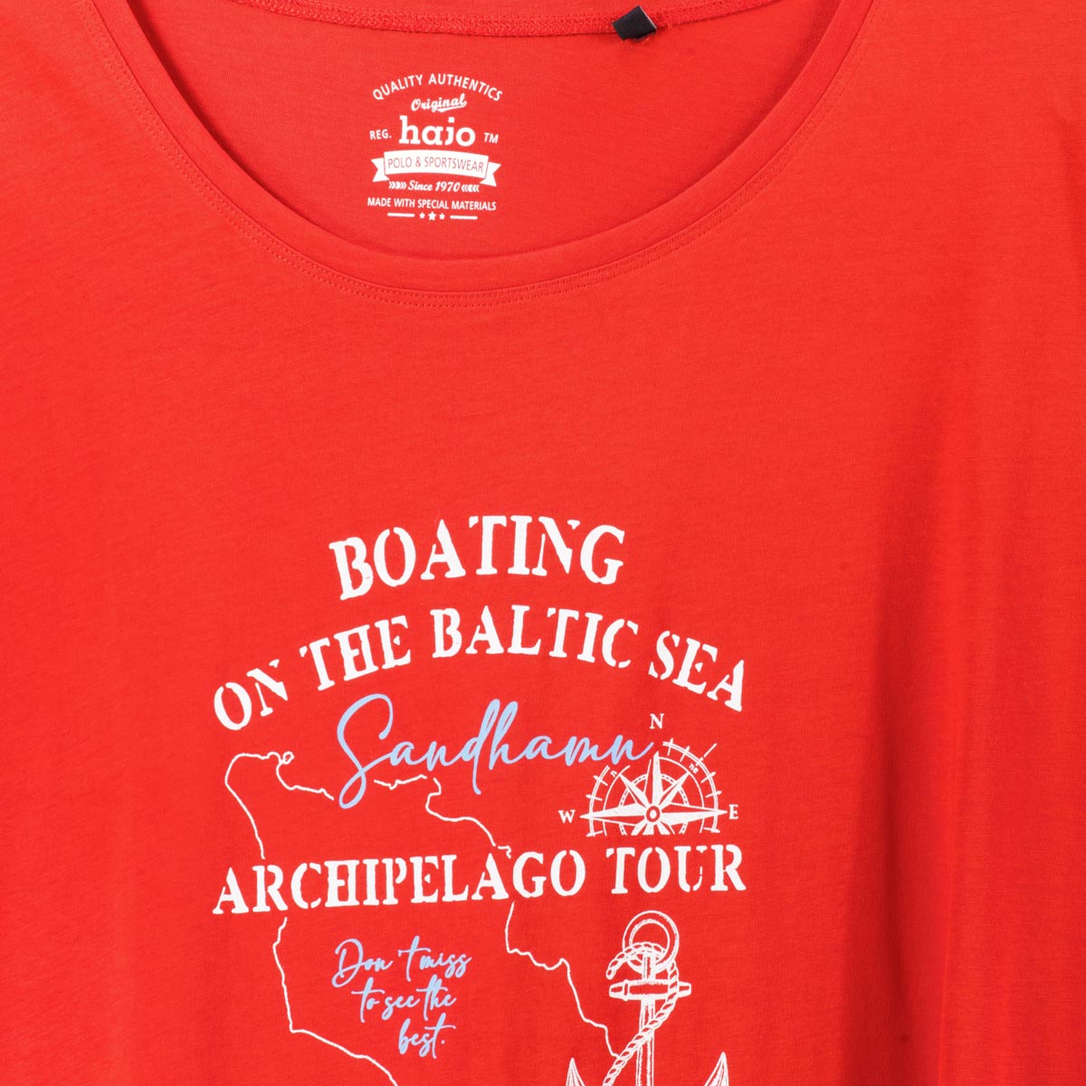 Hajo Tanktop mit Print rot