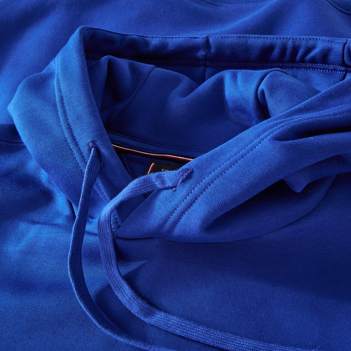 Tommy Hilfiger Hoodie aus Baumwollmischung royalblau