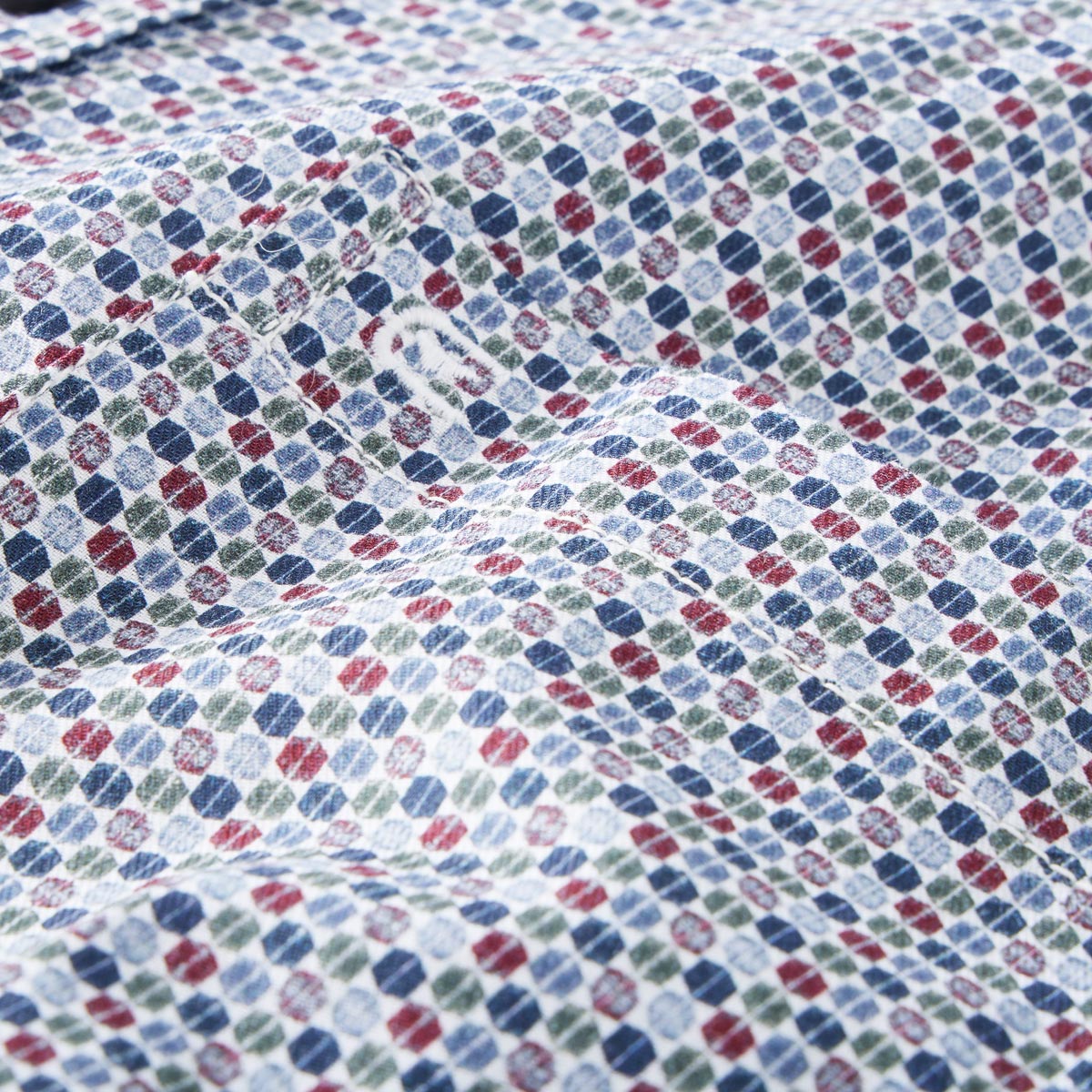 CASA MODA Freizeithemd mit Allover-Muster rot