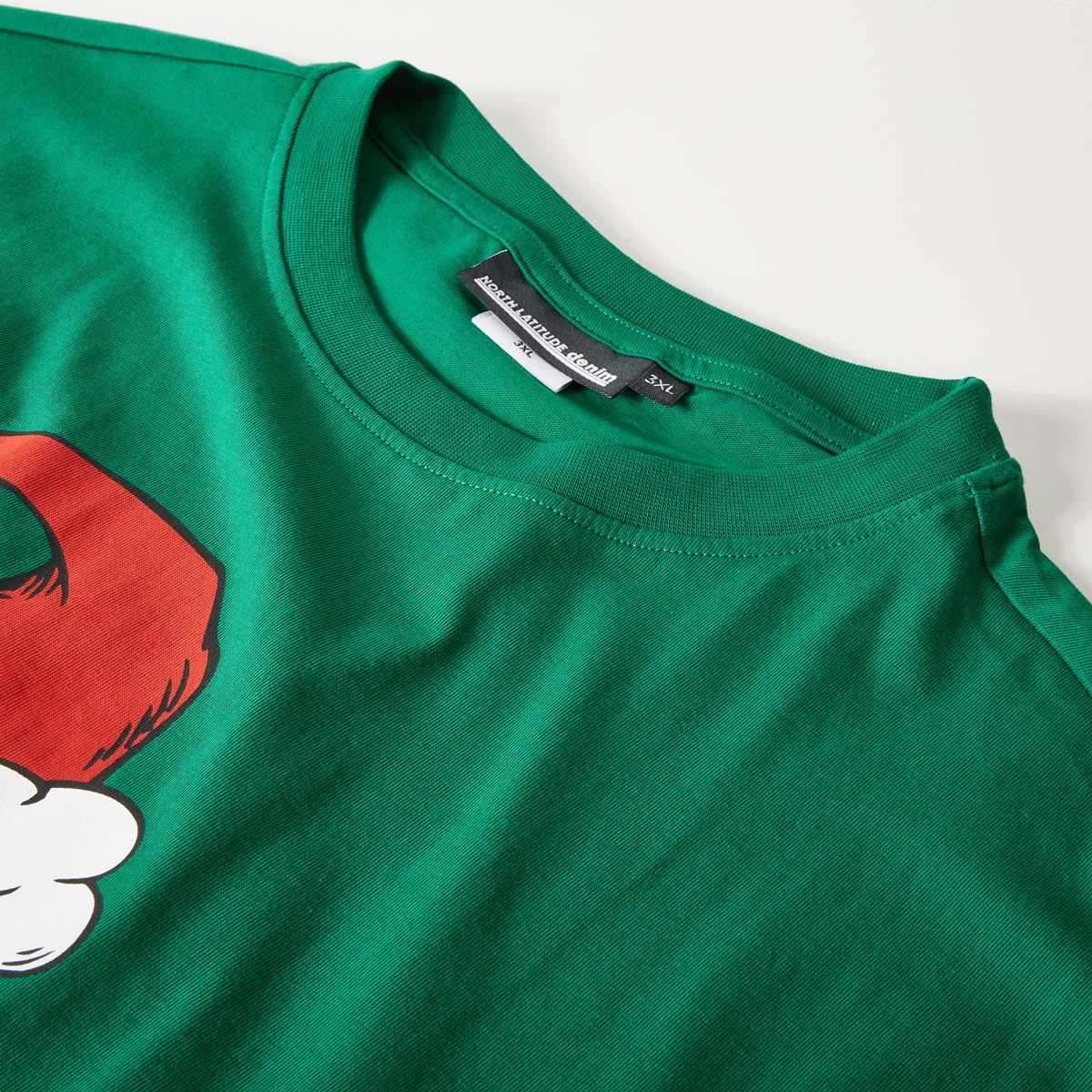 North T-Shirt mit "Grinch" Motiv-Print grün