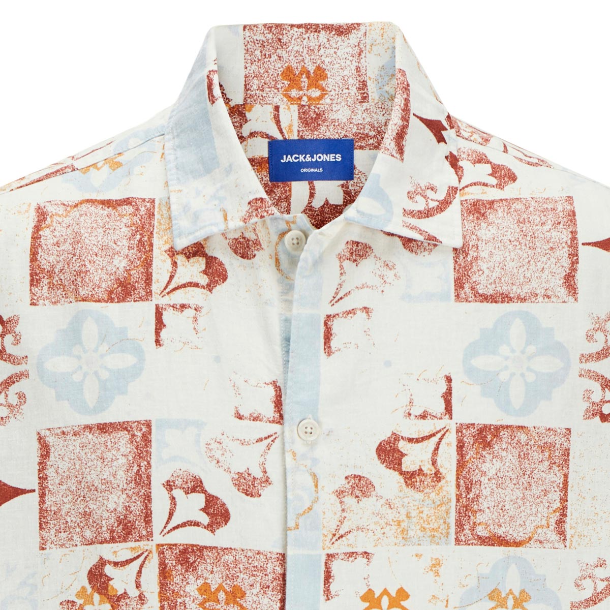 Jack&Jones Freizeithemd mit Leinen weiß