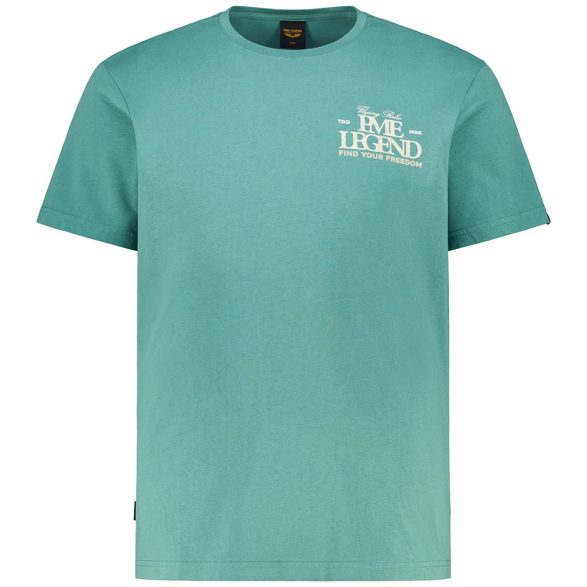T-Shirt mit Label-Print