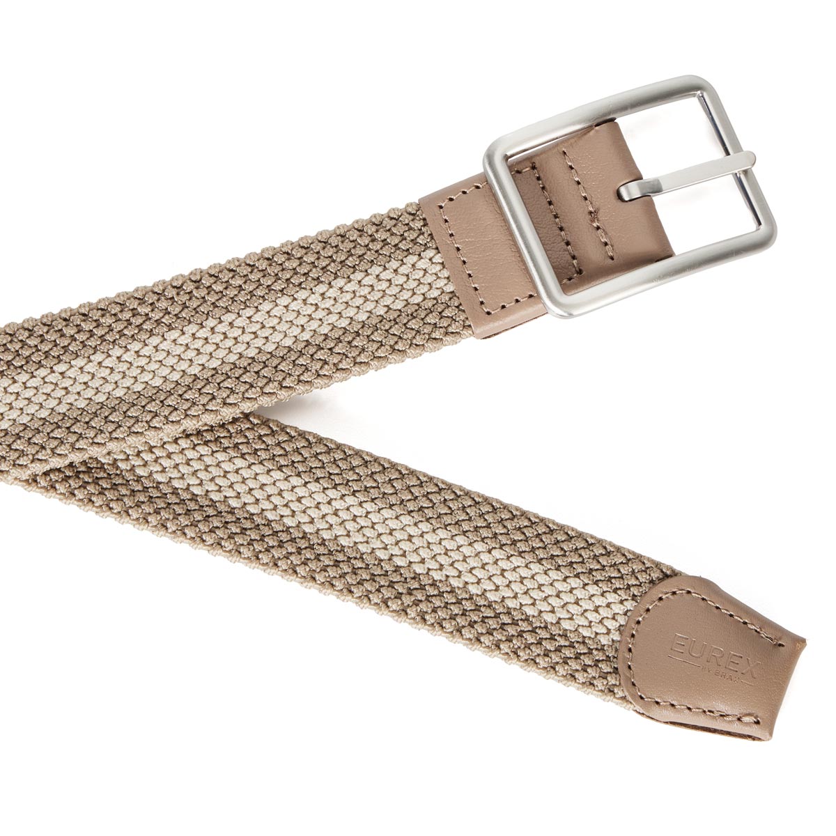 Eurex by Brax Stretch-Gürtel mit Flechtmuster, Überlänge kitt