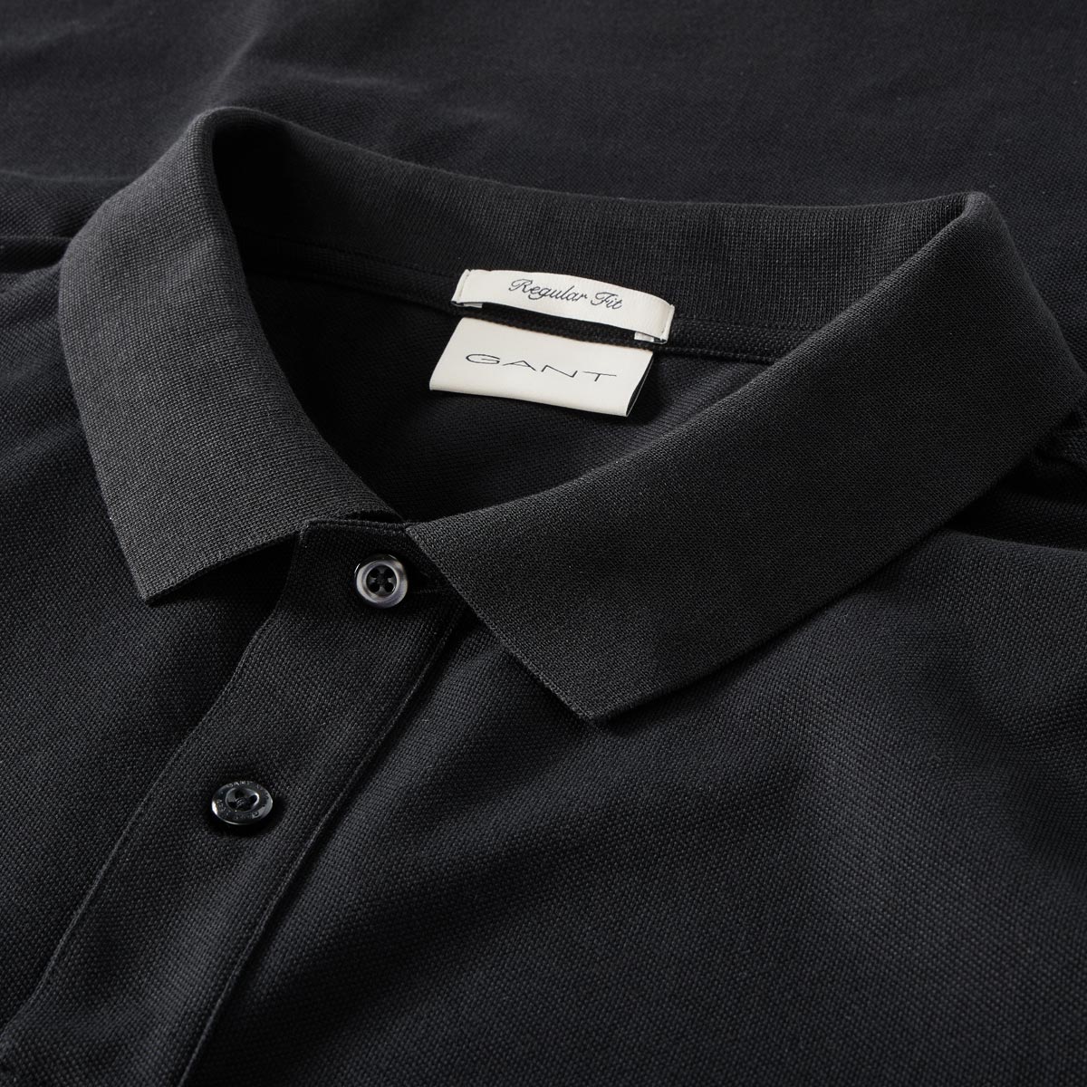 Gant Poloshirt aus Baumwolle schwarz