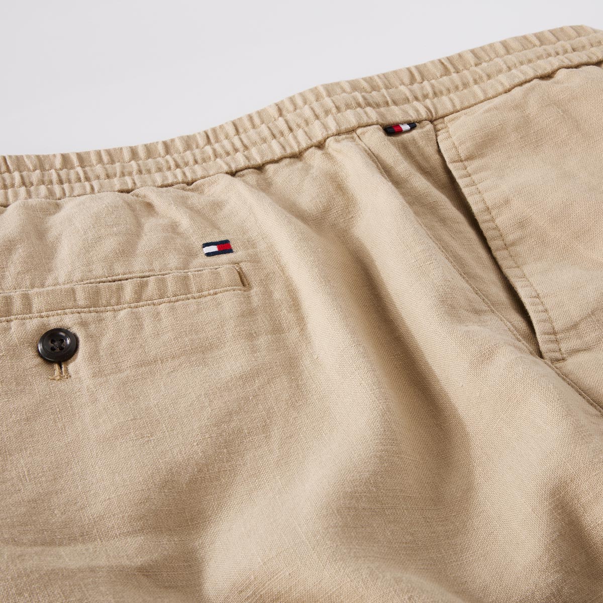 Tommy Hilfiger Chino-Shorts mit Leinen beige
