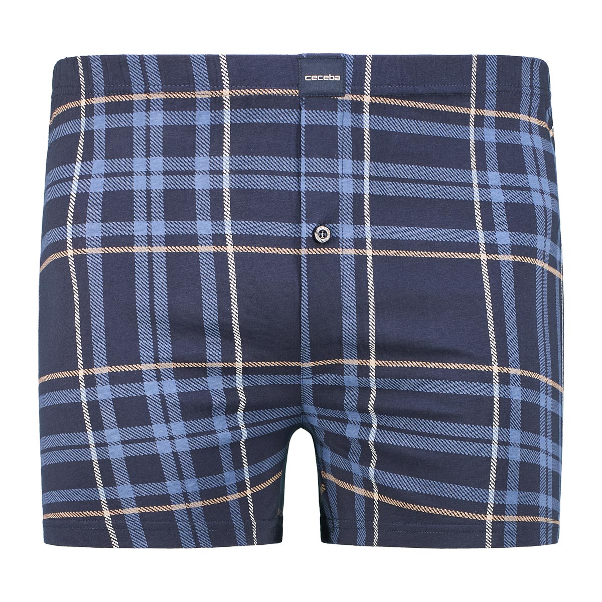 Ceceba Doppelpack Boxershorts aus Baumwolljersey, elastisch und weich blau