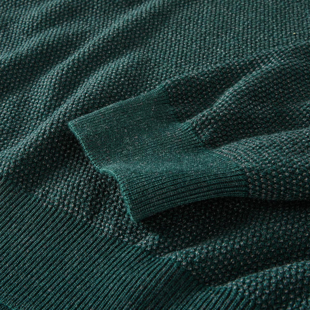 Hajo Strickpullover aus Wollmischung grün