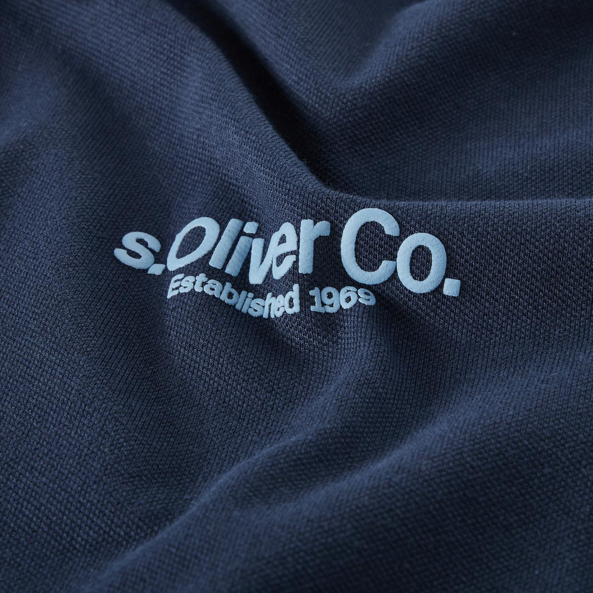 s.Oliver Poloshirt mit Elasthan dunkelblau