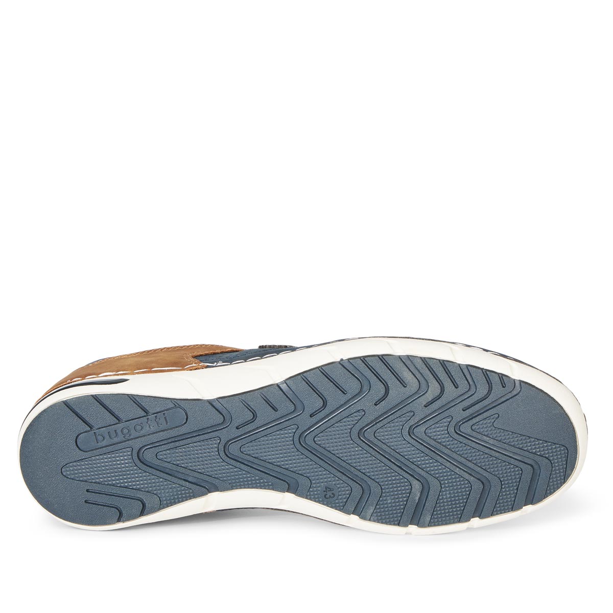 bugatti Sneaker mit elastischen Schnürsenkeln dunkelblau