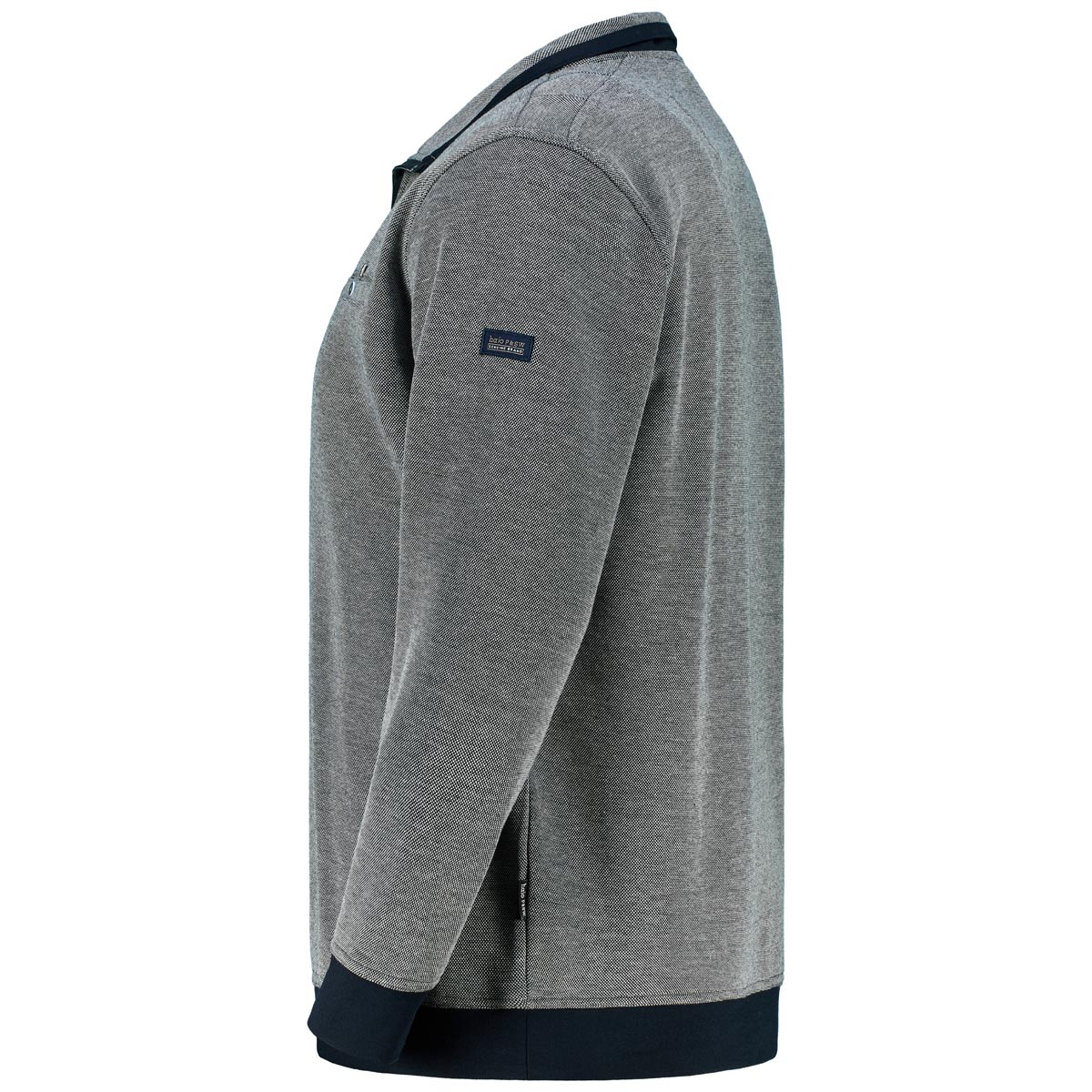 Hajo Sweatshirt mit "Stay Fresh" marine