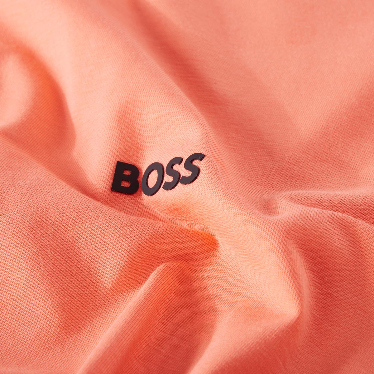 BOSS T-Shirt mit Elasthan orange