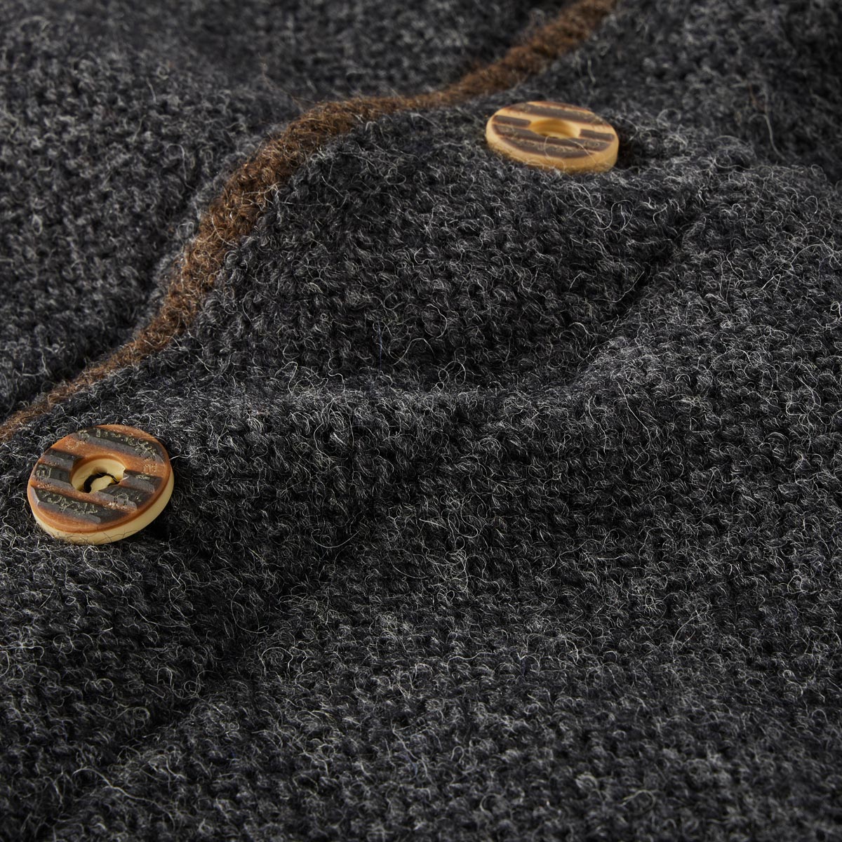 Orbis Trachten-Strickjacke grau