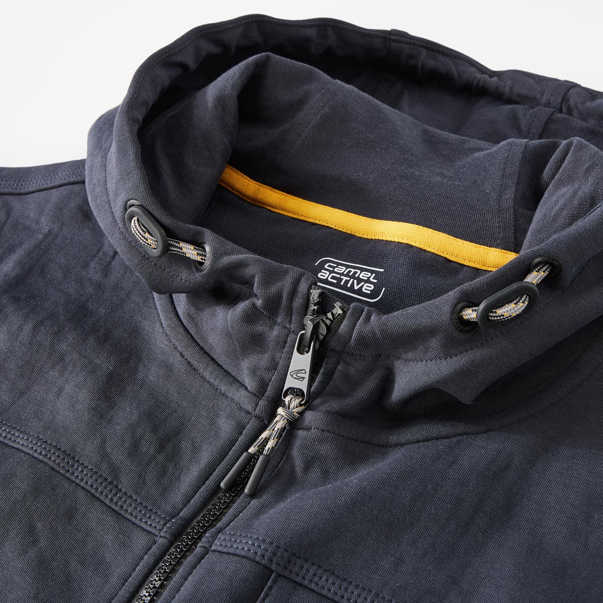 camel active Sweatjacke mit Stretch dunkelblau