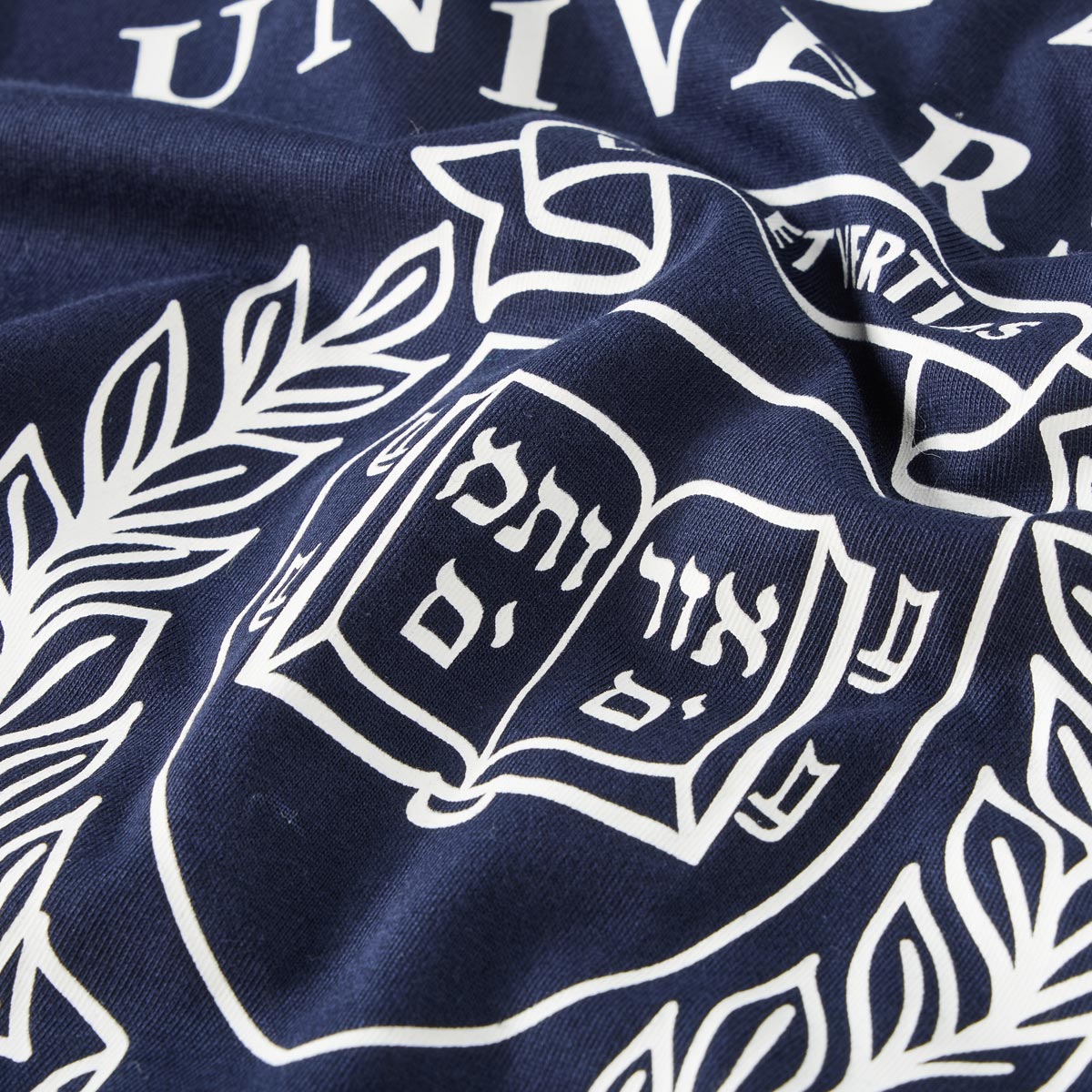 North T-Shirt mit Yale-Print dunkelblau