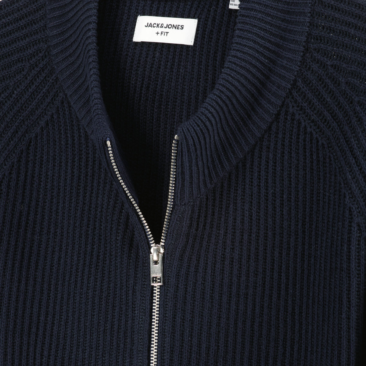 Jack&Jones Strickjacke aus Baumwollmischung blau