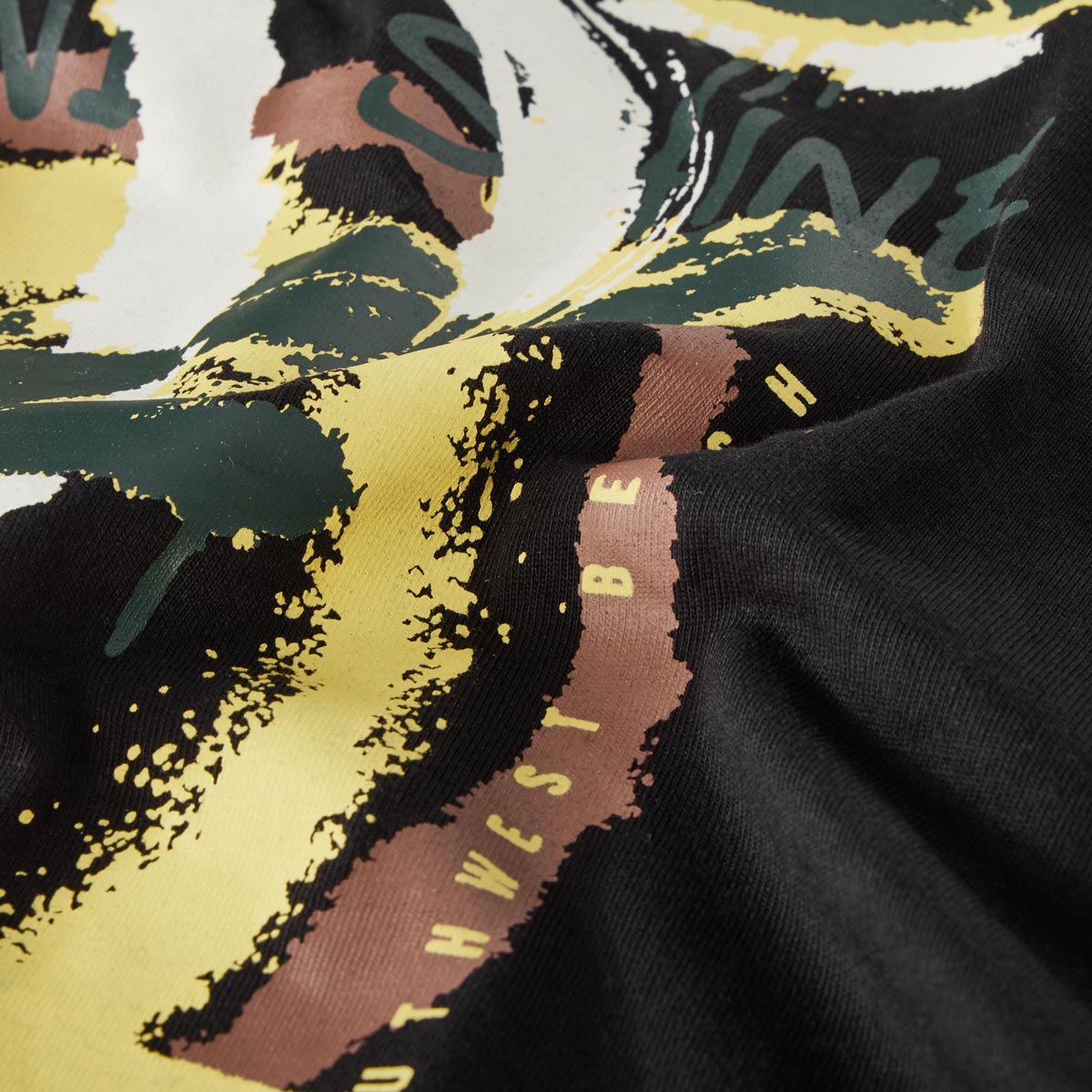 North T-Shirt mit Motiv-Print schwarz