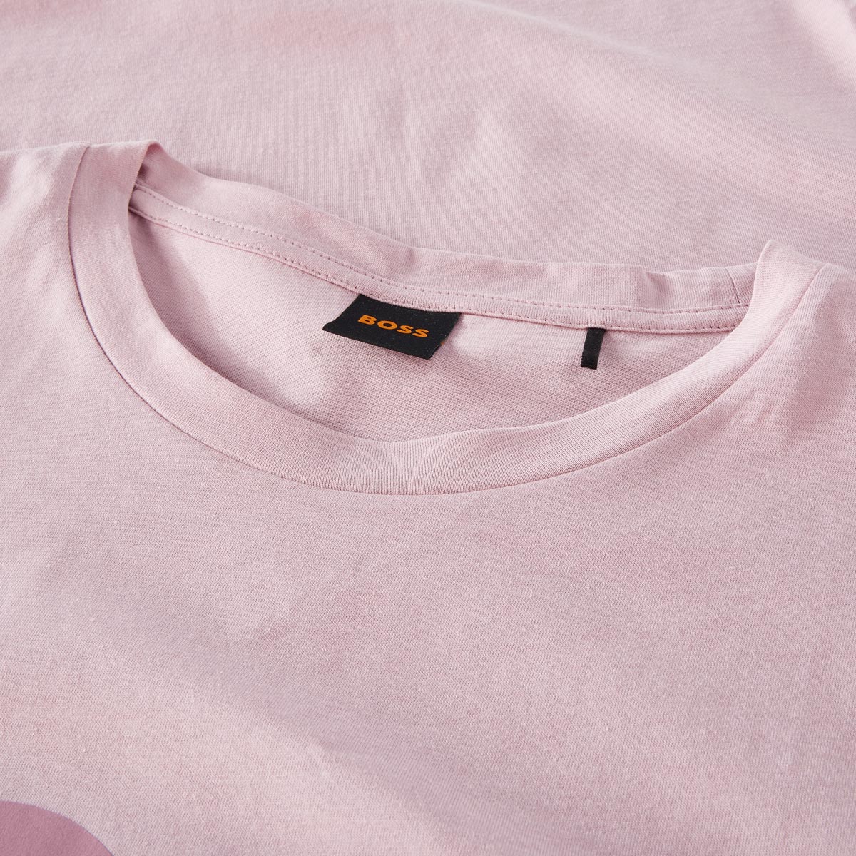 BOSS T-Shirt mit Label-Print altrosa