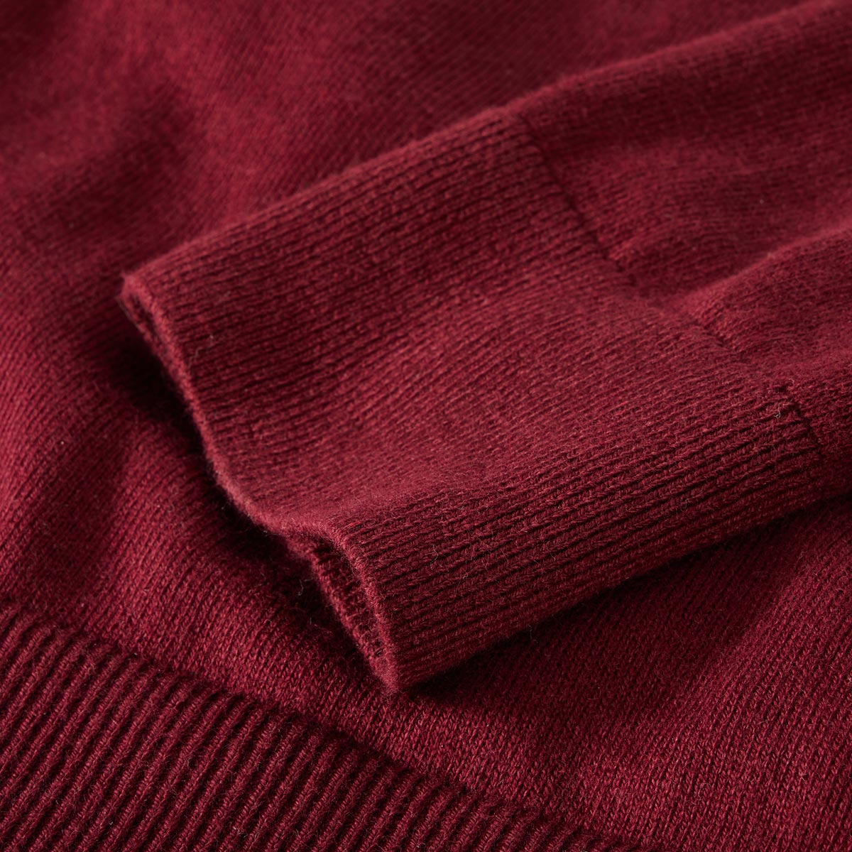Tommy Hilfiger Feinstrickpullover mit Kaschmir dunkelrot