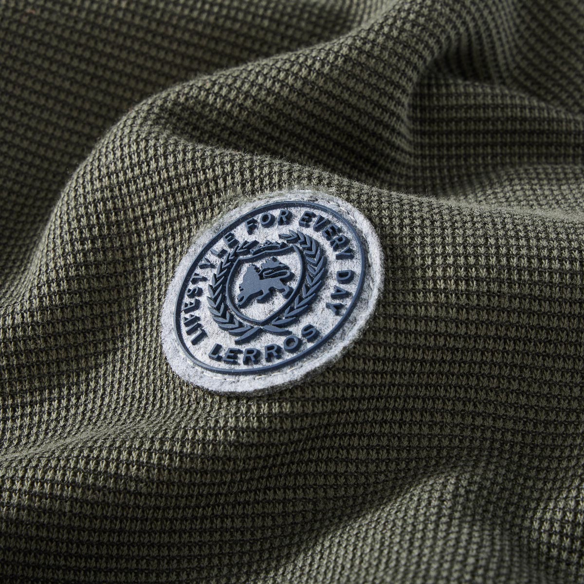 Lerros Sweatjacke aus Baumwollmischung khaki