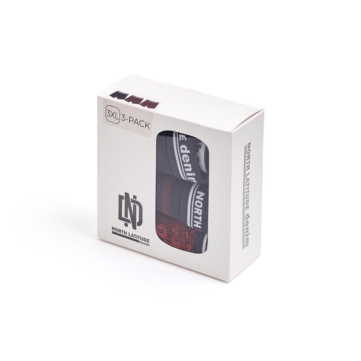 North 3er-Pack Pants mit Elasthan dunkelblau