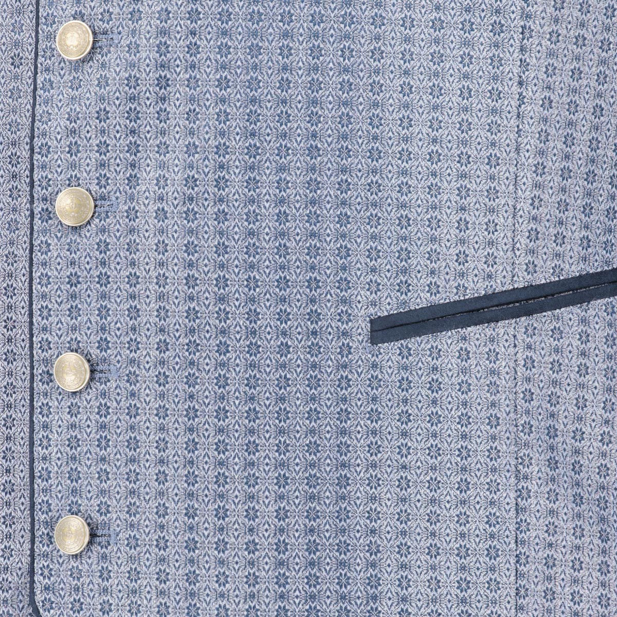 Weis Trachtenweste blau