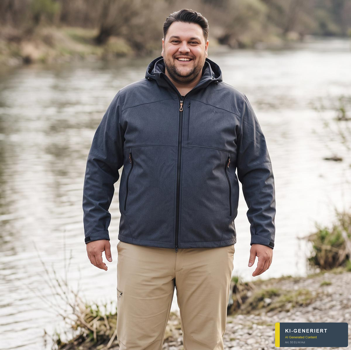 Blue Wave Softshelljacke "Mads", wasser- und winddicht anthrazit