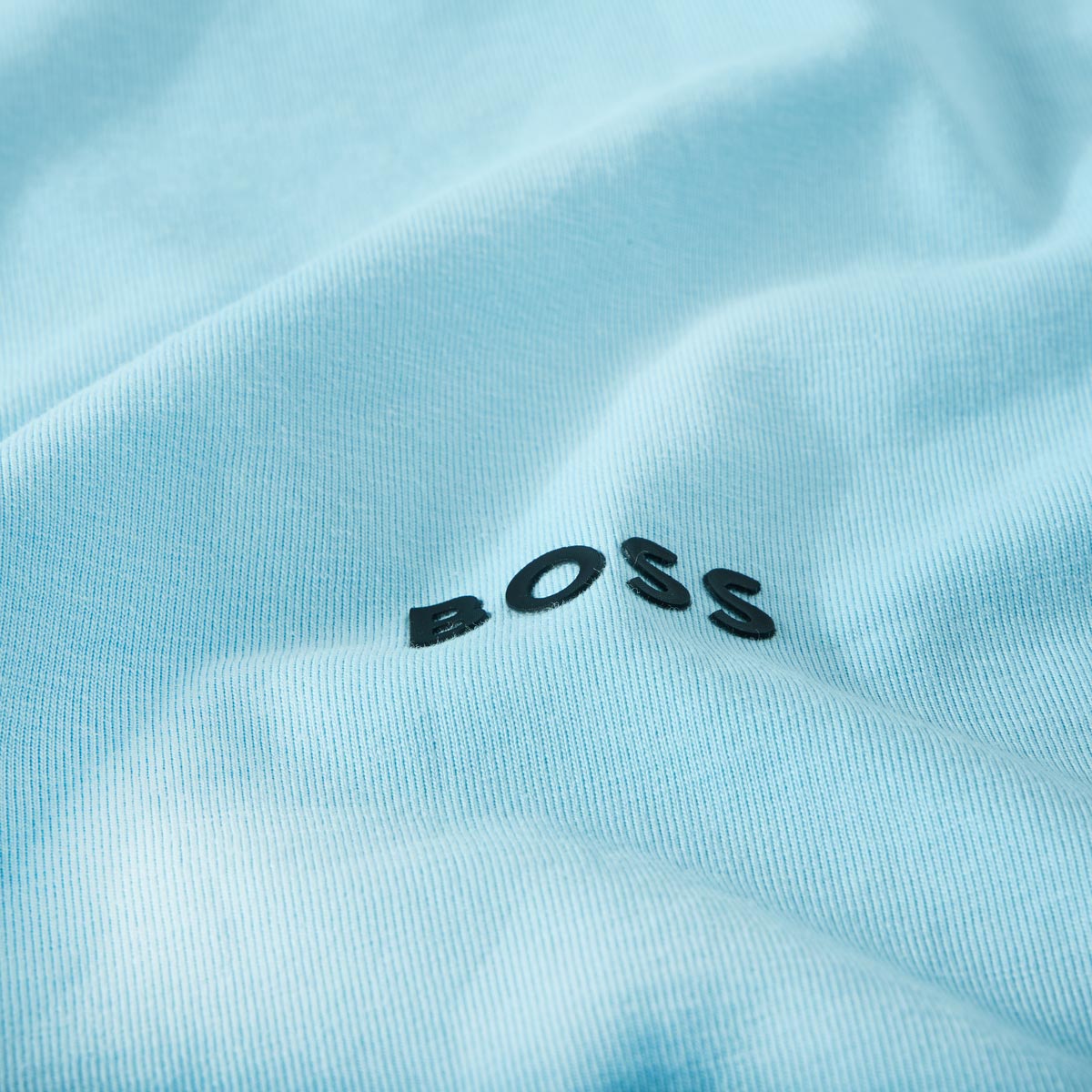 BOSS T-Shirt mit Elasthan hellblau