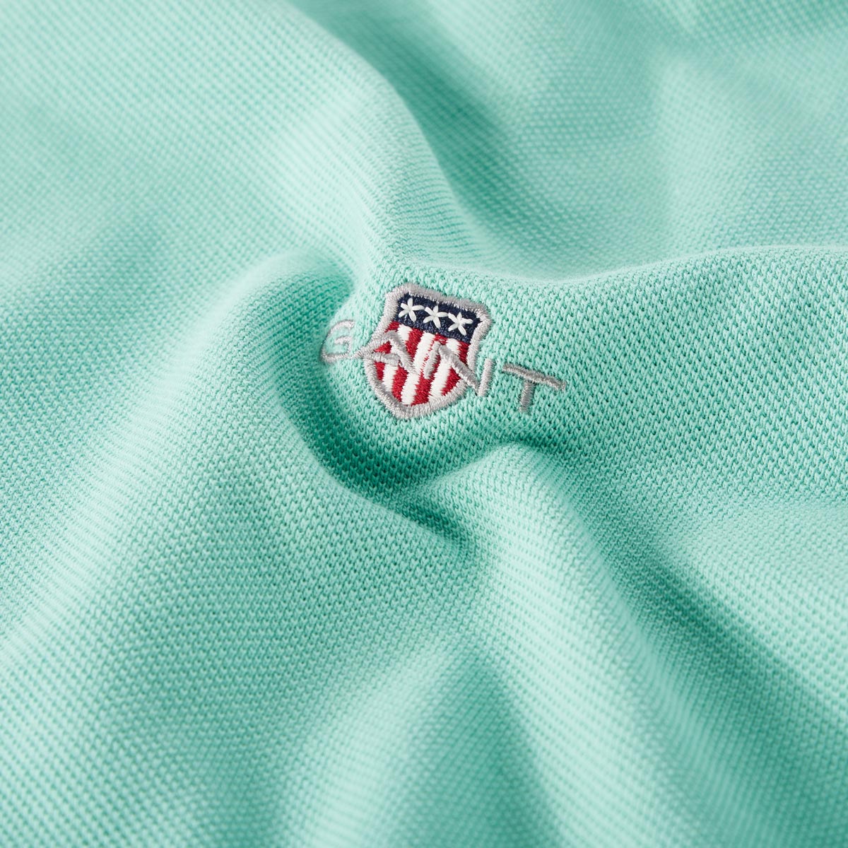 Gant Poloshirt aus Baumwoll-Piqué türkis