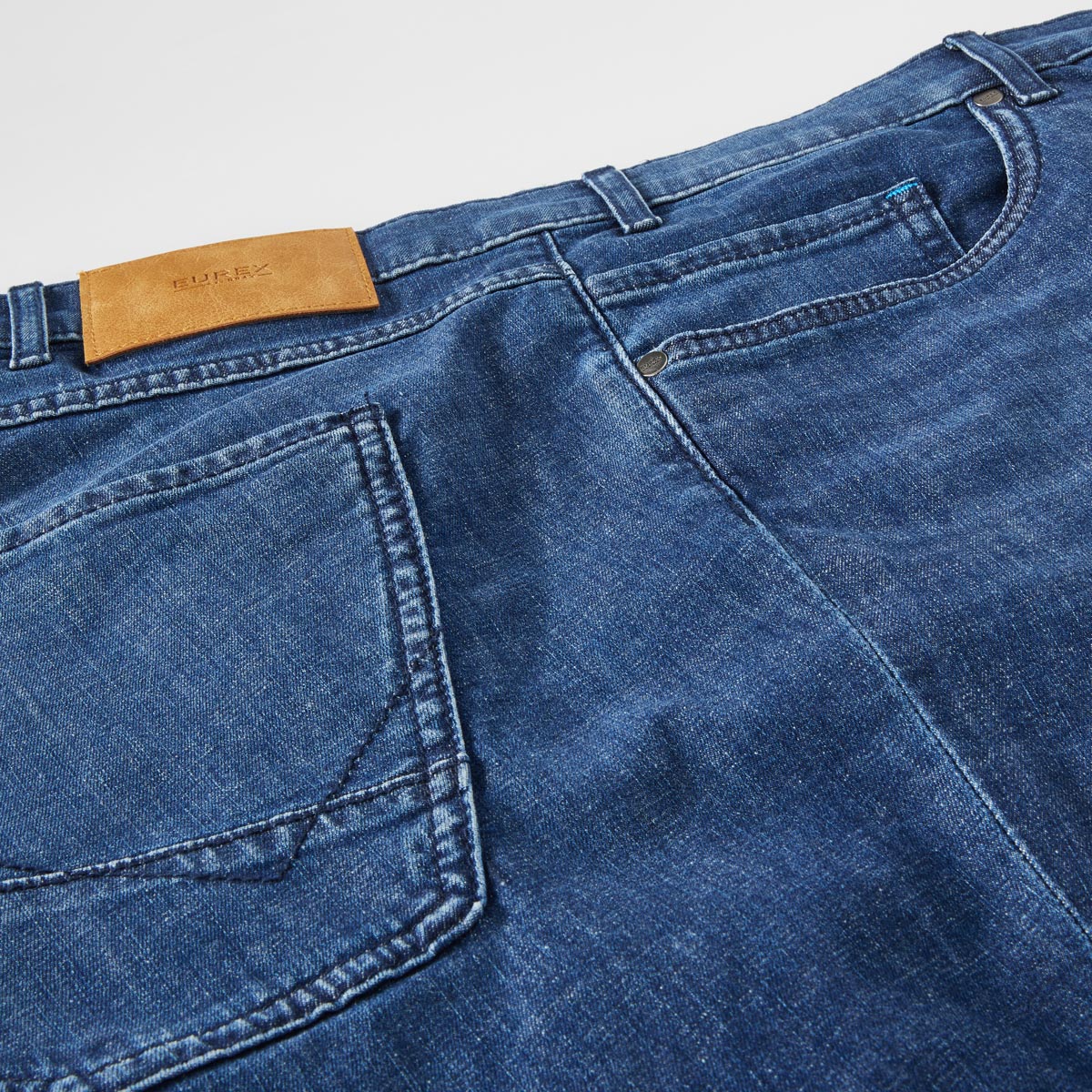 Eurex by Brax 5-Pocket-Shorts "Brad", leicht mittelblau