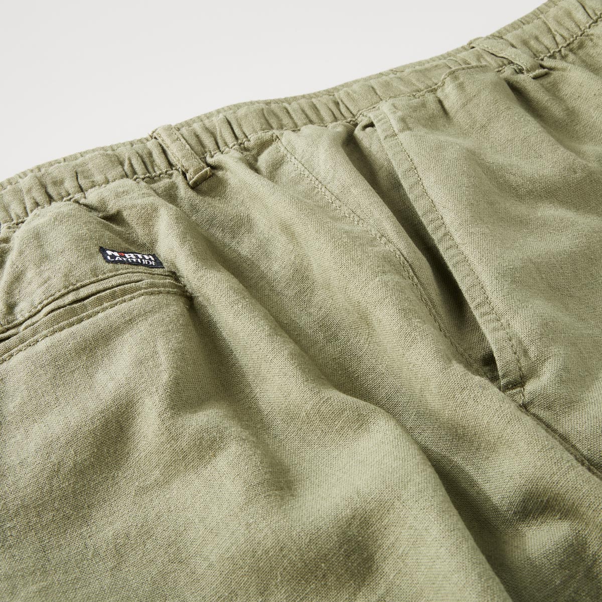 North Chino-Shorts mit Leinen oliv