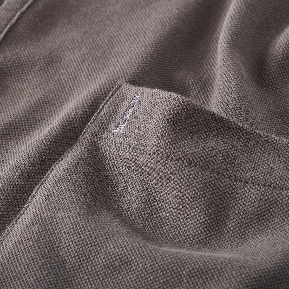 North Poloshirt aus Baumwoll-Piqué grau