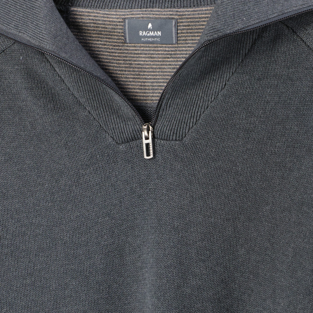 RAGMAN Troyer aus Biobaumwolle anthrazit RAGMAN Troyer aus Biobaumwolle anthrazit